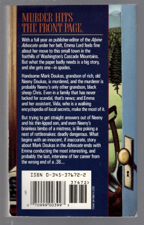 The Alpine Advocate Literature mystery paperback used Books