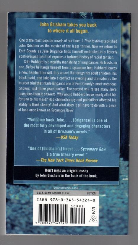 Sycamore Row Crime Fiction paperback thrilller used Books