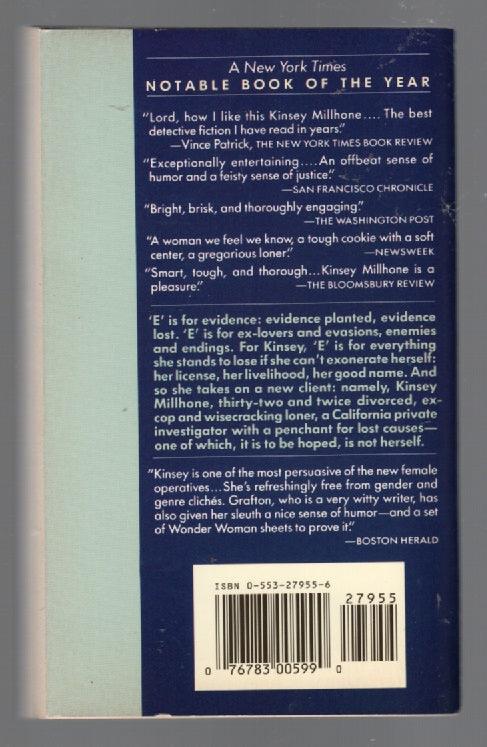 E Is For Evidence Crime Fiction mystery paperback used Books