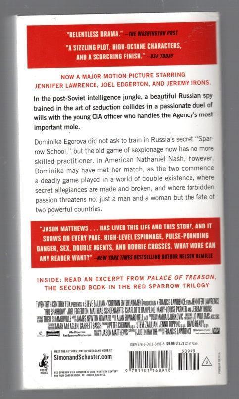 Red Sparrow paperback thrilller used Books