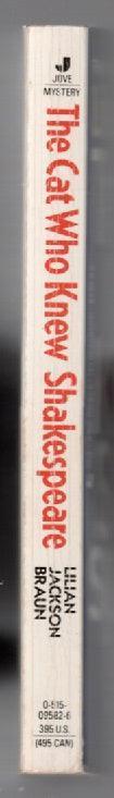 The Cat Who Knew Shakespeare cat Crime Fiction mystery paperback used book
