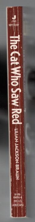 The Cat Who Saw Red Crime Fiction mystery paperback used book