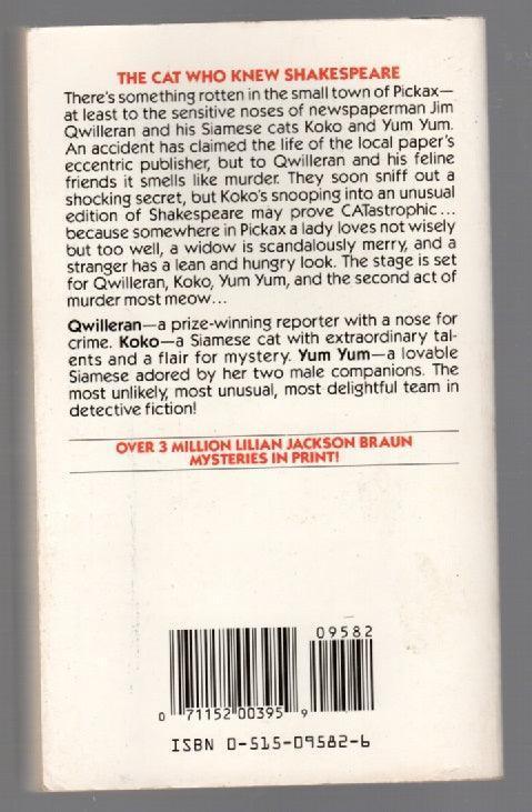 The Cat Who Knew Shakespeare cat Crime Fiction mystery paperback used book
