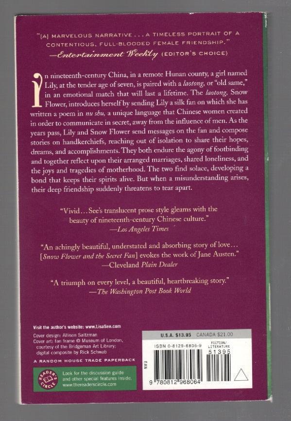 Snow Flower And The Secret Fan historical fiction Literature paperback used Books