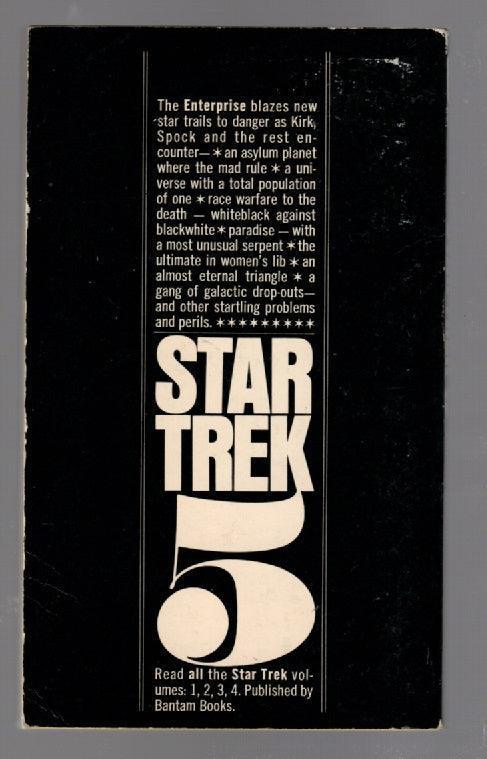 Star Trek 5 Classic Science Fiction paperback science fiction Star Trek used book