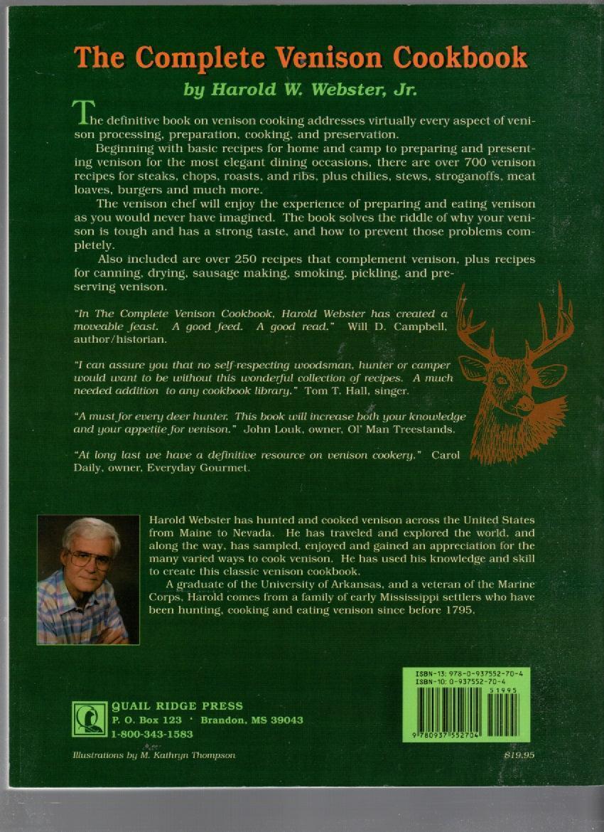 The Complete Venison Cookbook cookbook Nonfiction paperback reference Books