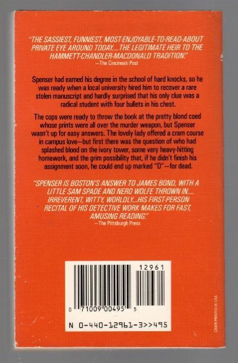 The Godwulf Manuscript Crime Fiction mystery paperback used book