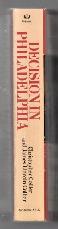 Decision in Philidelphia History Nonfiction paperback US History used Books