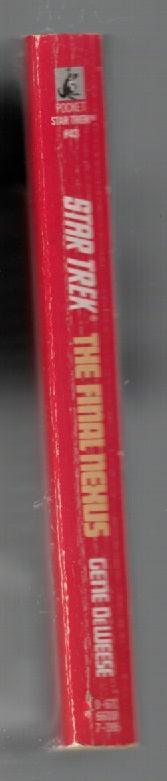 Star Trek The Final Nexus paperback science fiction Star Trek used Books