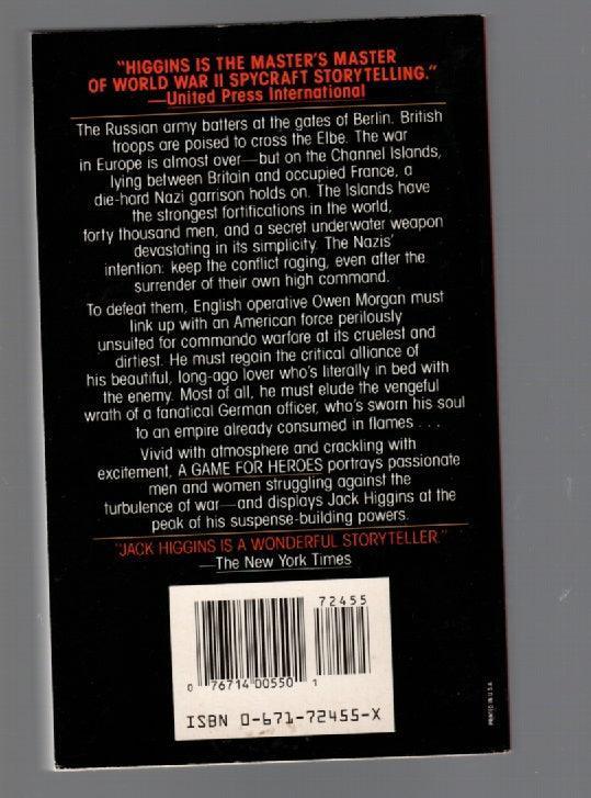 A Game For Heroes paperback thrilller used Books