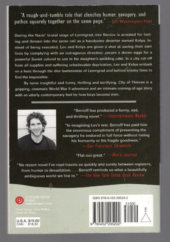 City of Thieves paperback used Books