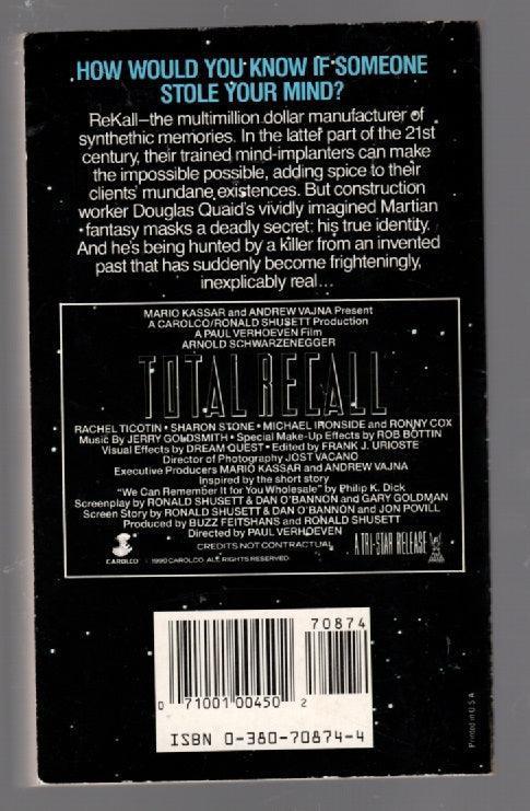 Total Recall Movie Tie-In paperback science fiction used Books