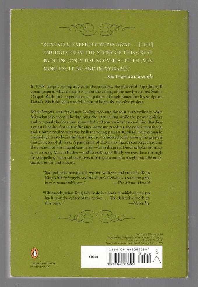 Michelangelo And The Pope's Ceiling History Nonfiction paperback used book