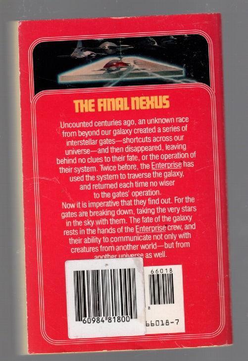 Star Trek The Final Nexus paperback science fiction Star Trek used Books