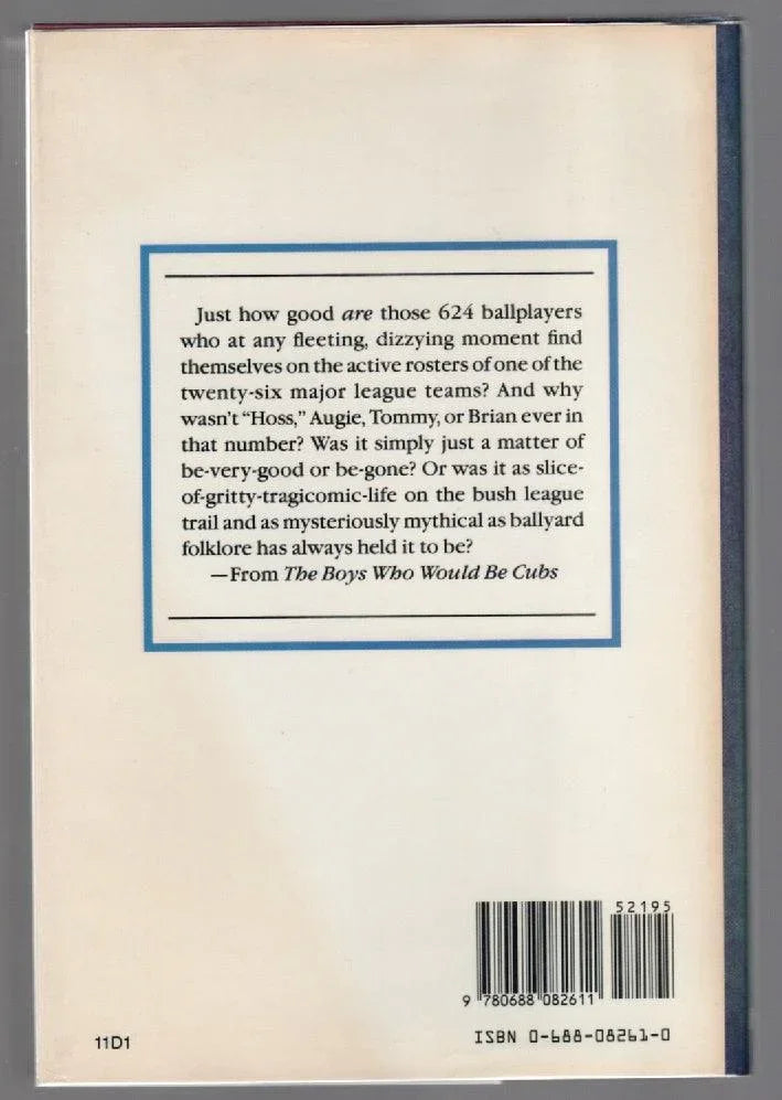 The Boys Who Would Be Cubs Baseball Hardback Nonfiction Sports book