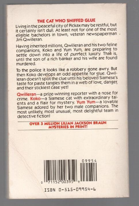 The Cat Who Sniffed Glue Crime Fiction mystery paperback used book