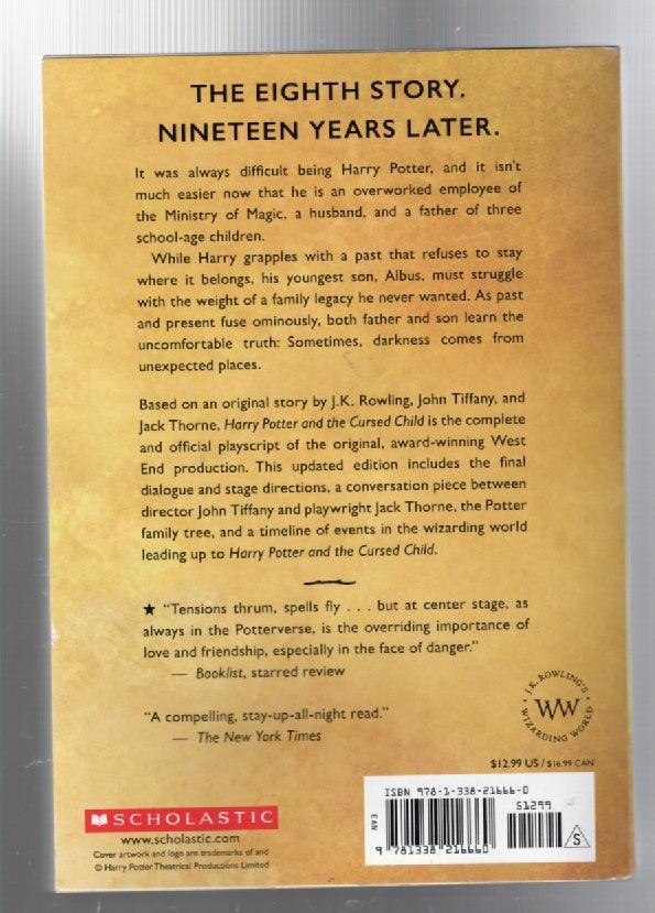 Harry Potter And The Cursed Child Children fantasy Play used Books