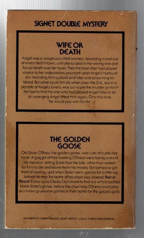 Wife Or Death/The Golden Goose Crime Fiction mystery used Books