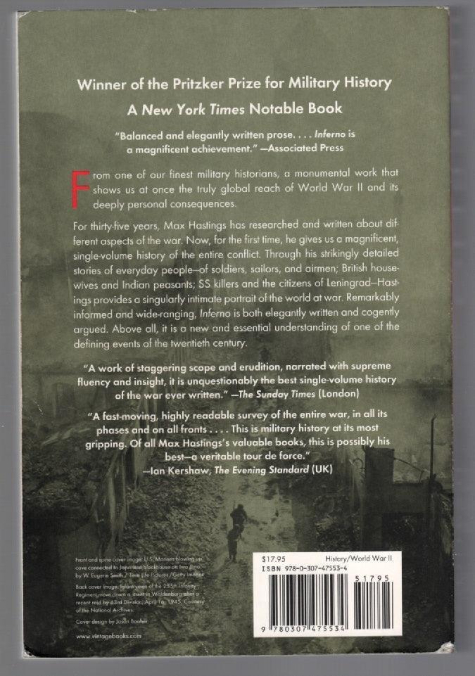 Inferno-The World at War, 1939-1943 Military Military History Nonfiction paperback reference World War 2 World War Two
