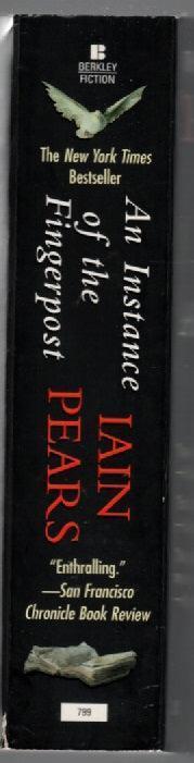 An Instance of the Fingerpost paperback thrilller used Books
