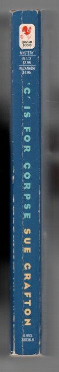 C Is For Corpse Crime Fiction mystery paperback used book