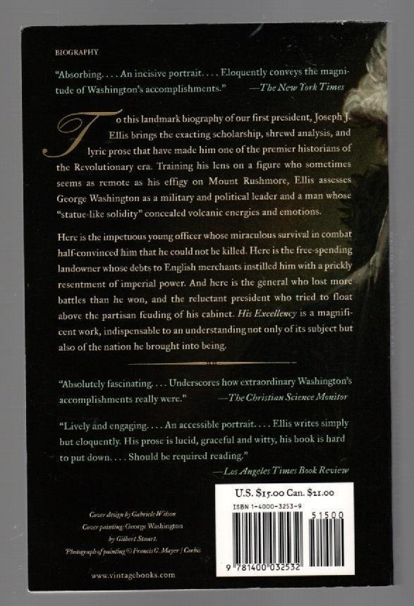 His Excellency History Nonfiction paperback US History used book