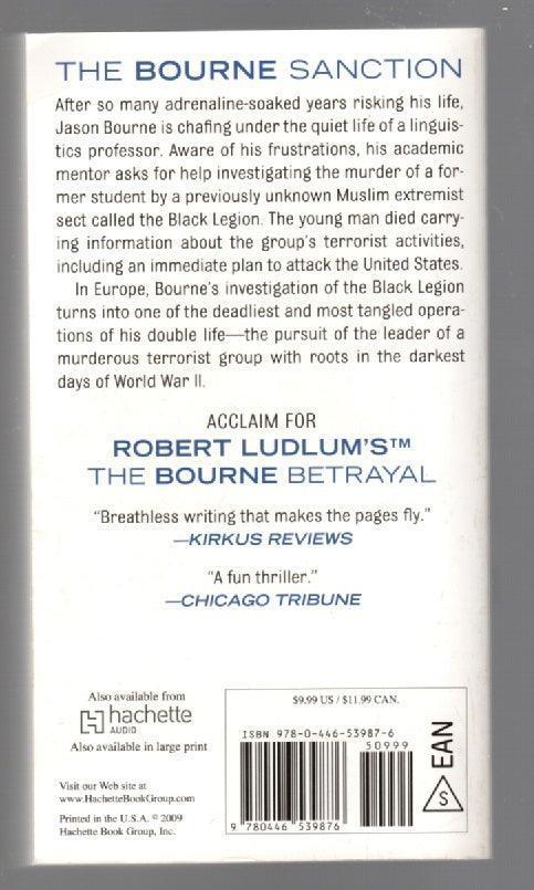 The Bourne Sanction paperback thrilller used book