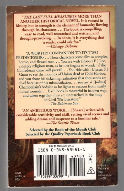 The Last Full Measure historical fiction Military Fiction paperback used book