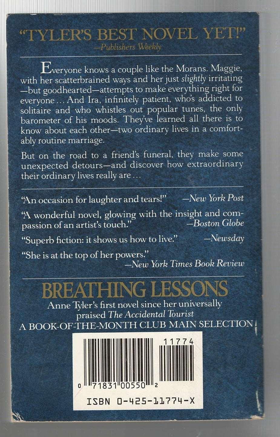 Breathing Lessons Literature paperback used Books