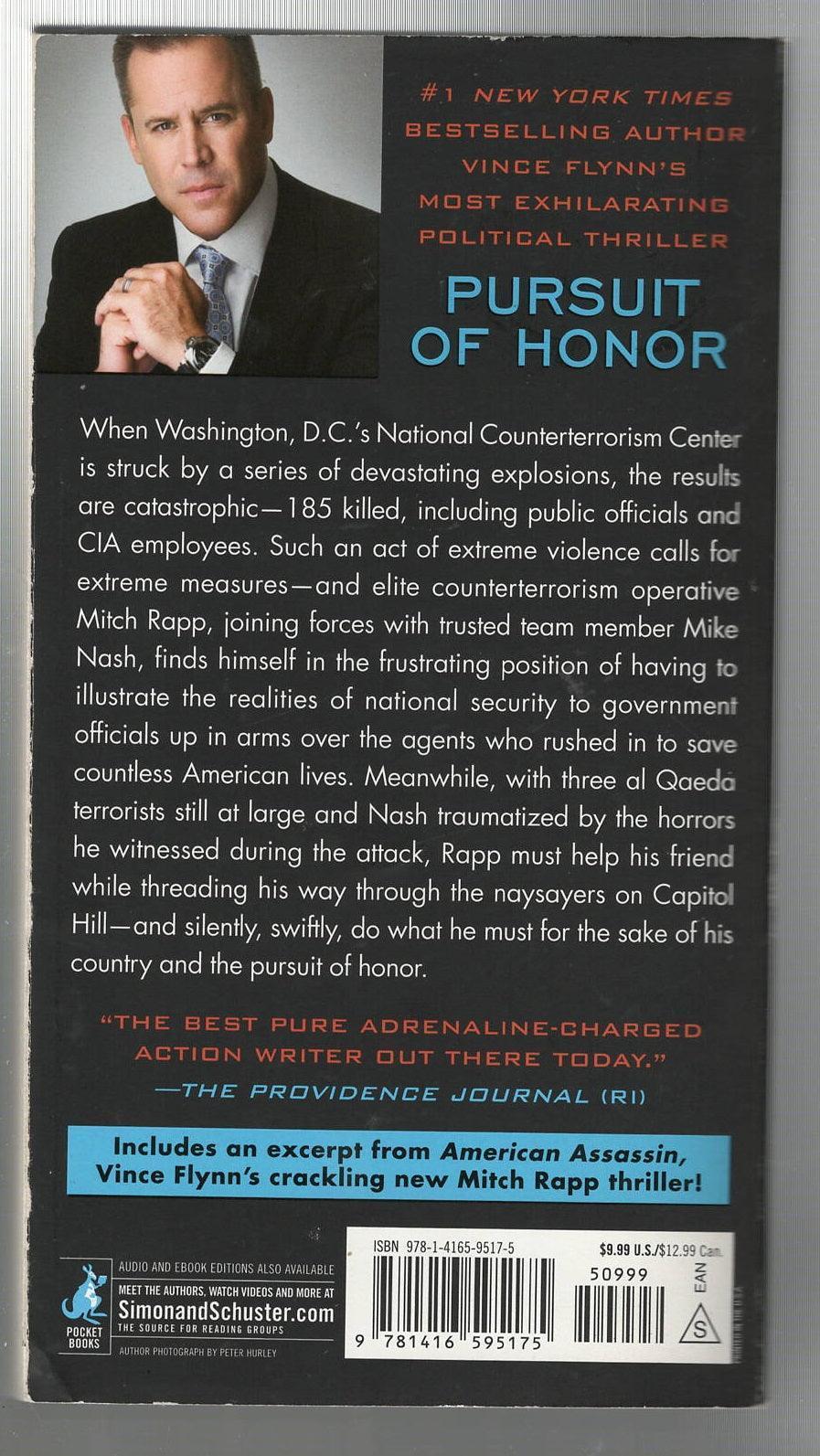 Pursuit of Honor paperback thriller thrilller used book