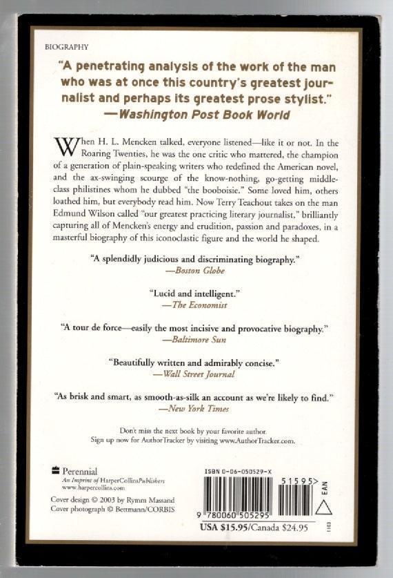 The Skeptic A Life Of H. L. Mencken biography History Nonfiction used Books