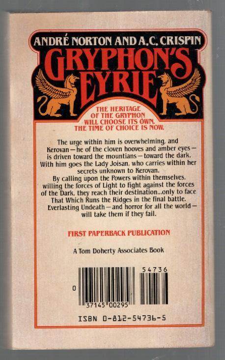 Gryphon's Eyrie fantasy used Vintage Books