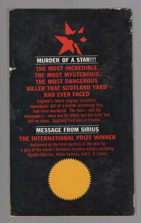 Message From Serius Crime Fiction mystery used Vintage Books