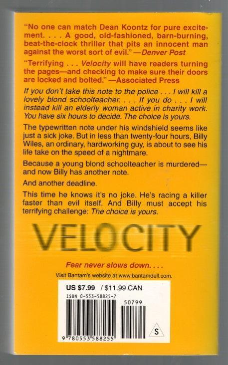 Velocity horror used Books