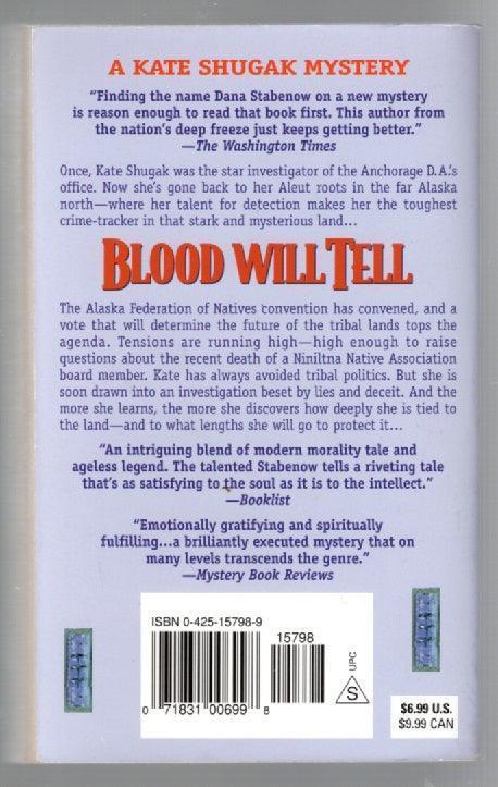 Blood Will Tell Cozy Mystery Crime Fiction mystery used Books