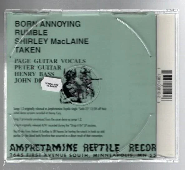 Born Annoying, Rumble, Shirley MacLaine, Taken Heavy Metal Rock Music CD