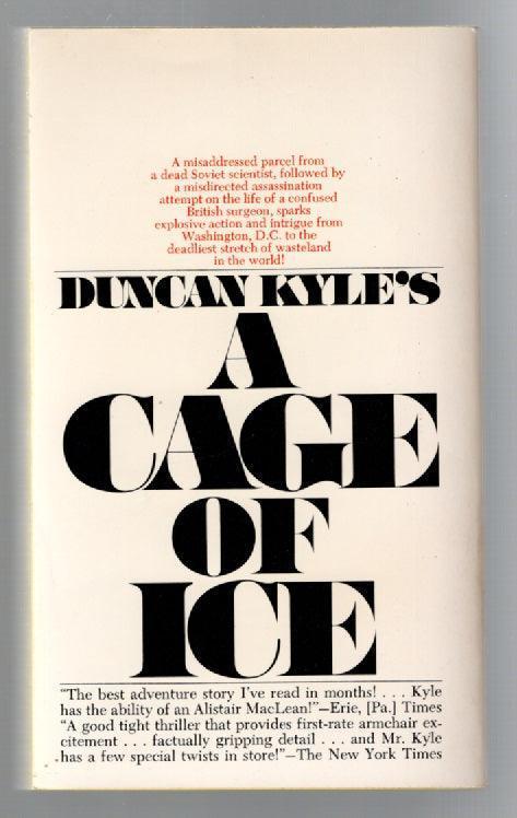 A Cage Of Ice Action paperback thriller used Books