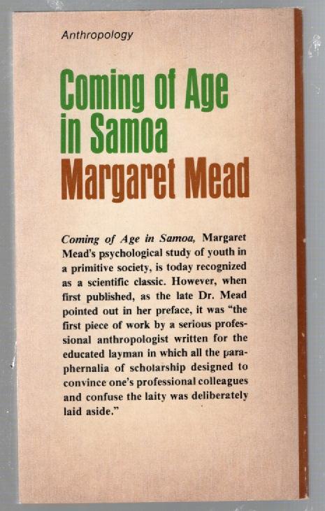 Coming Of Age I Samoa Anthropology History Nonfiction used Books