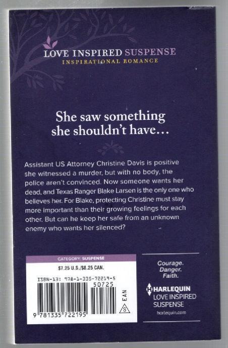 Texas Witness Threat Romance Romantic Suspense used Books