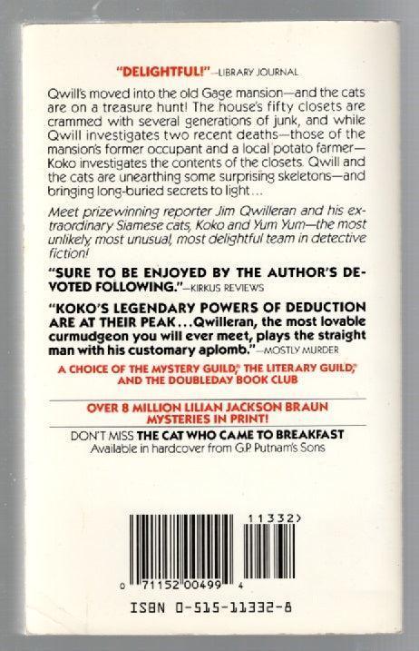 The Cat Who Went Into The Closet cat Cozy Mystery Crime Fiction mystery used Books
