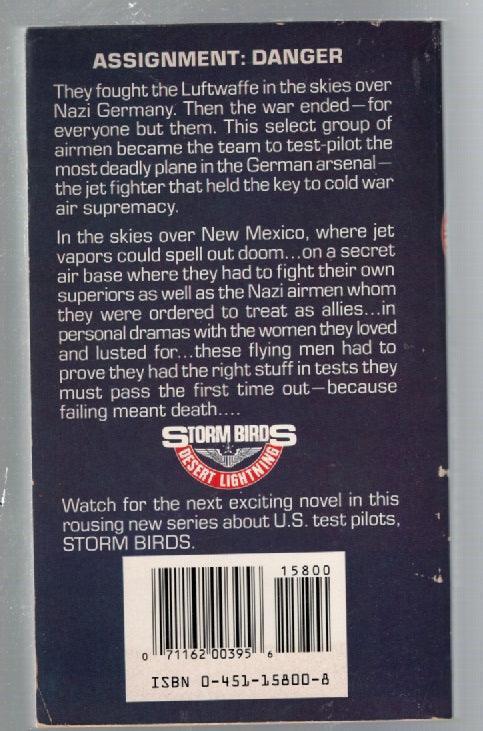 Desert Lightning Action Military Fiction thriller used Books