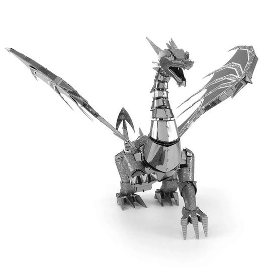 Silver Dragon 3D Model Kit - Premium Series Metal Earth - Hasberts