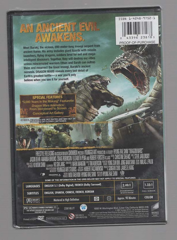 Dragon Wars Action Comedy Drama fantasy horror Monster Movies science fiction thriller dvd