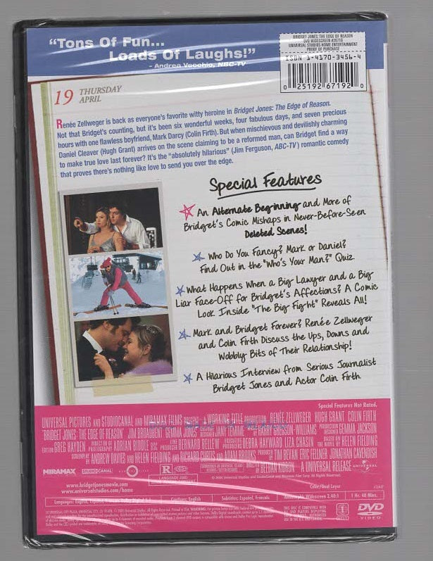 Bridget Jones: The Edge of Reason Drama Movies Romance Romantic Comedy dvd