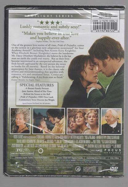 Pride & Prejudice Award Nominated Drama historical fiction Historical Romance Movies Romance dvd