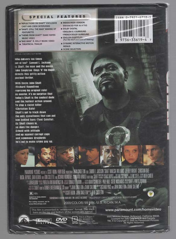 Shaft Action Adaptation Crime Fiction Cult Film Movies thriller dvd