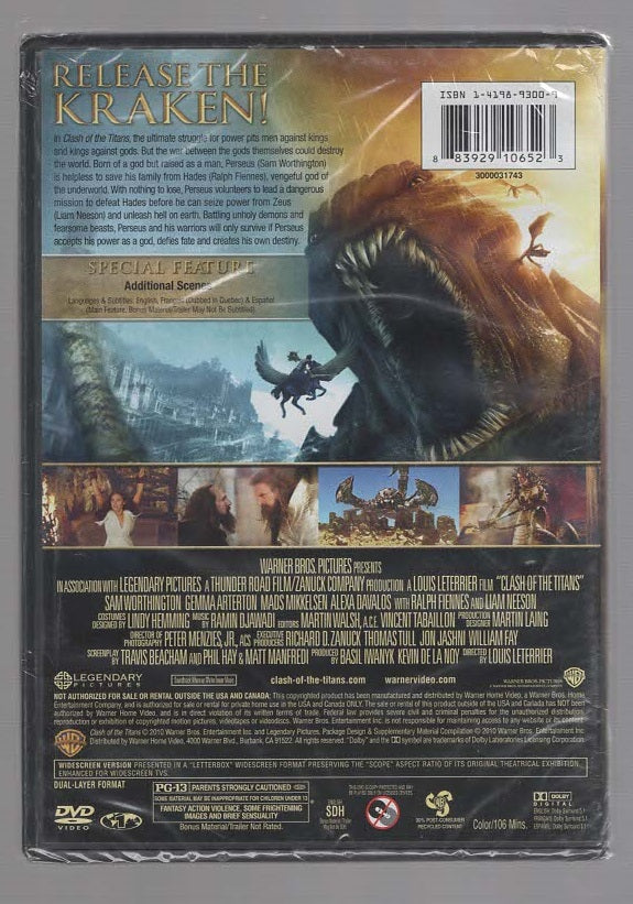 Clash Of The Titans Action Adventure Drama fantasy Movies Mythology dvd