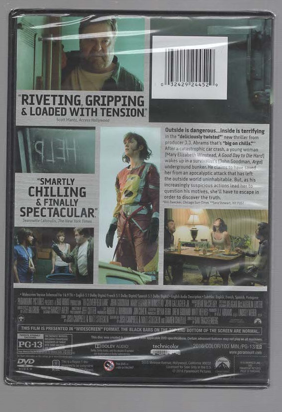 10 Cloverfield Lane Action Drama horror Movies mystery Psychological Thriller science fiction thriller dvd
