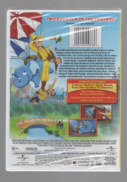 Curious George 2 Adventure Animation Children Comedy Movies dvd