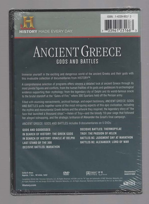 Ancient Greece Gods And Battles Documentary History Mythology Nonfiction Television dvd